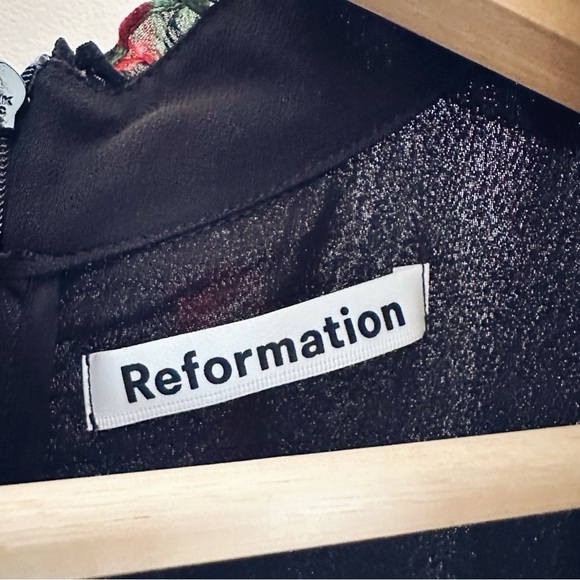 Reformation Vivianne Cutout Mini Dress Roses - Picture 7 of 9